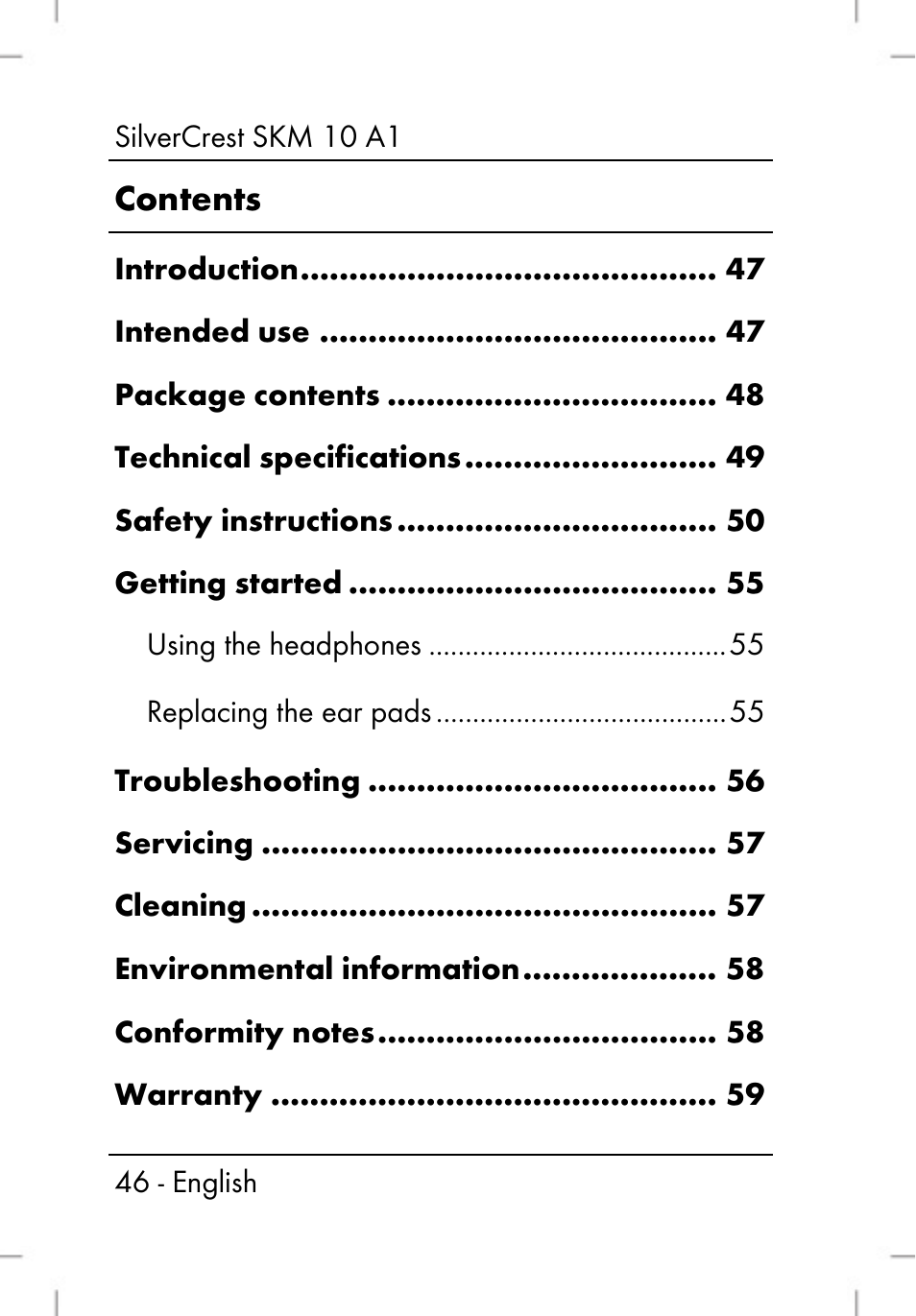 Silvercrest SKM 10 A1 User Manual | Page 48 / 80