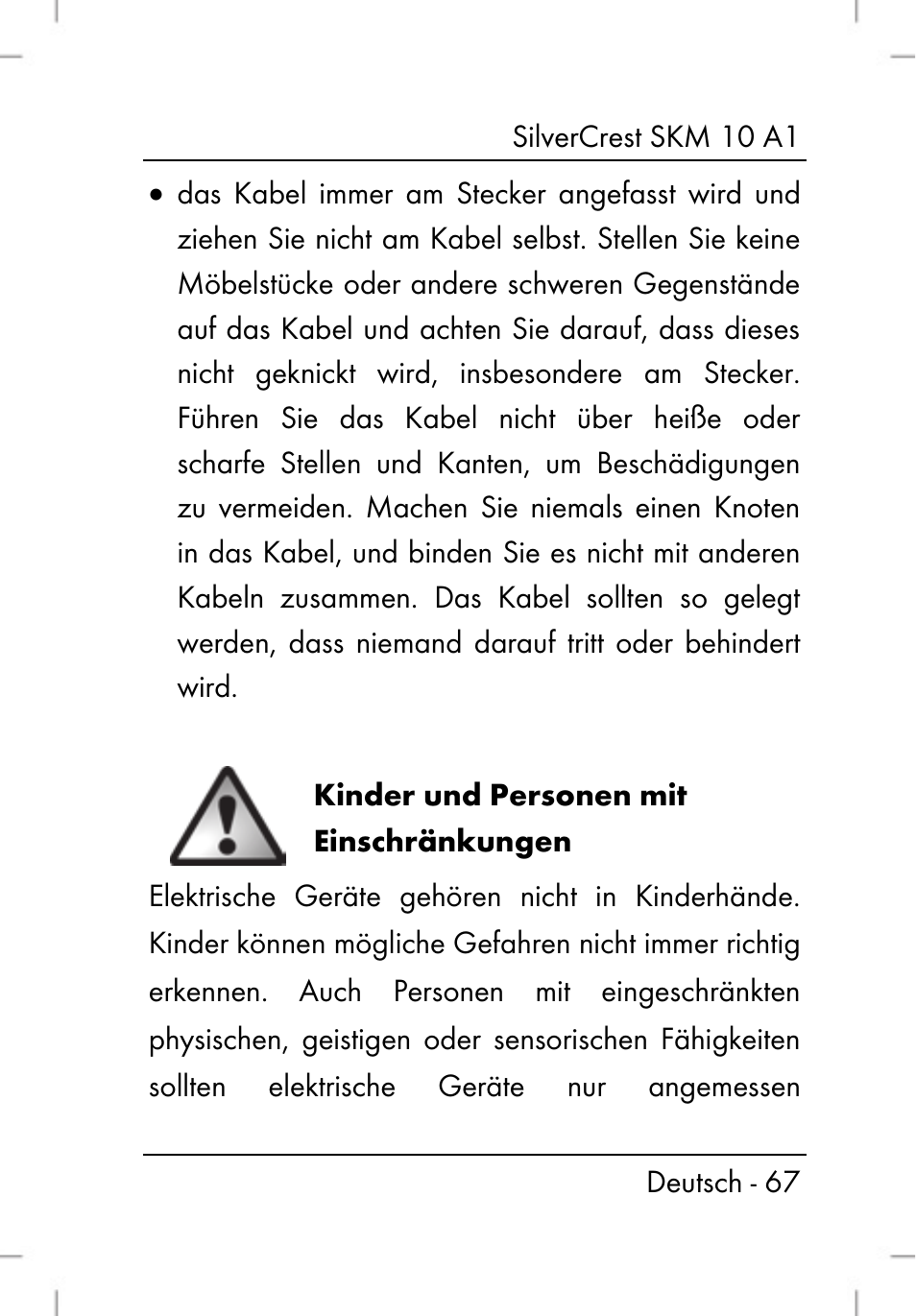 Silvercrest SKM 10 A1 User Manual | Page 69 / 80