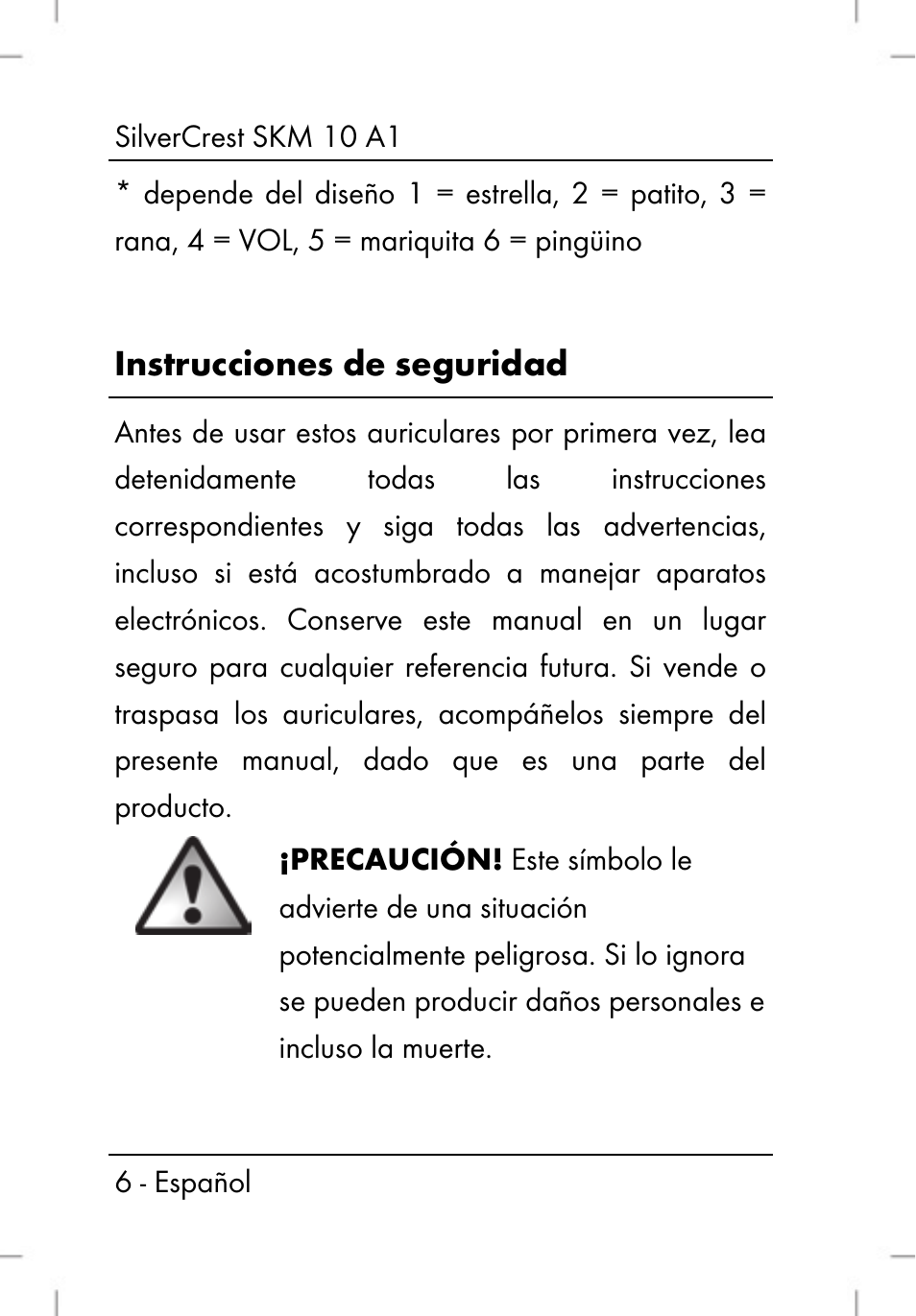 Instrucciones de seguridad | Silvercrest SKM 10 A1 User Manual | Page 8 / 80