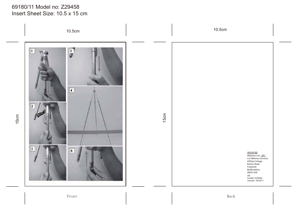 Silvercrest Z29458 User Manual | 1 page