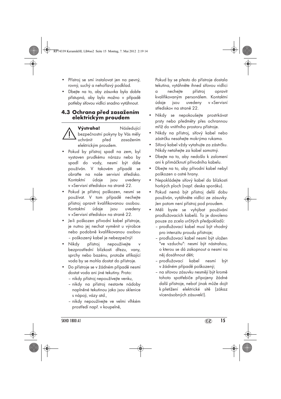 Silvercrest SKHD 1800 A1 User Manual | Page 17 / 46
