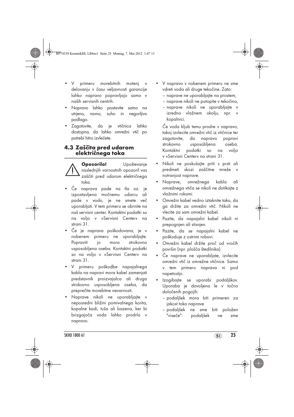 Silvercrest SKHD 1800 A1 User Manual | Page 27 / 58