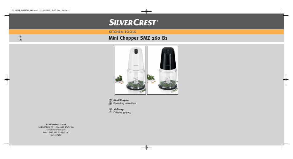 Silvercrest SMZ 260 B1 User Manual | 17 pages