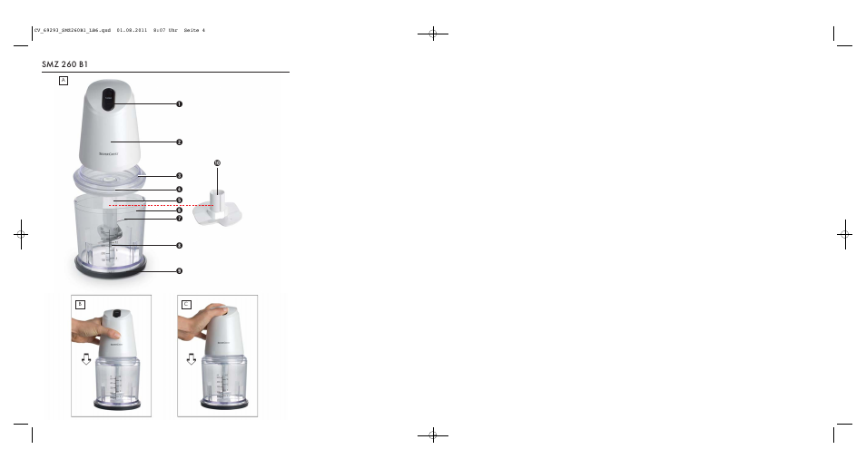 Smz 260 b1 | Silvercrest SMZ 260 B1 User Manual | Page 2 / 17