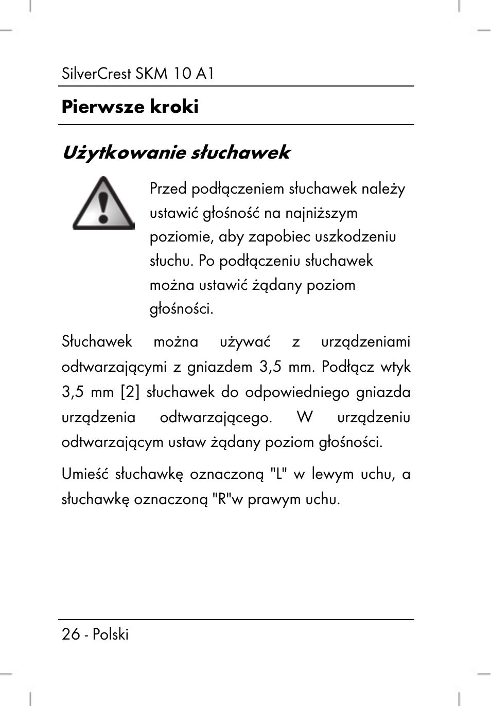 Użytkowanie słuchawek | Silvercrest SKM 10 A1 User Manual | Page 28 / 64