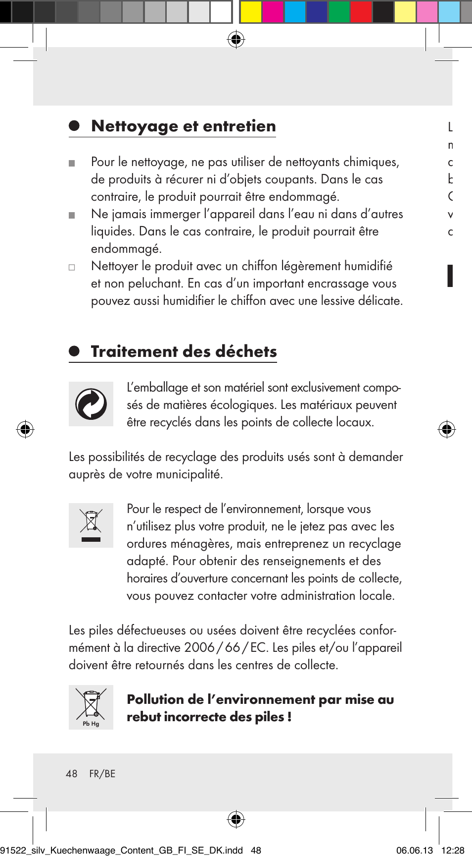 Nettoyage et entretien, Traitement des déchets | Silvercrest Z31622A/ Z31622B/ Z31622C User Manual | Page 48 / 70