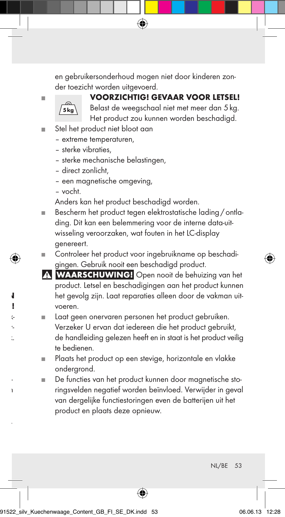 Leveringsomvang, Veiligheidsinstructies, Algemene veiligheidsinstructies | Silvercrest Z31622A/ Z31622B/ Z31622C User Manual | Page 53 / 70