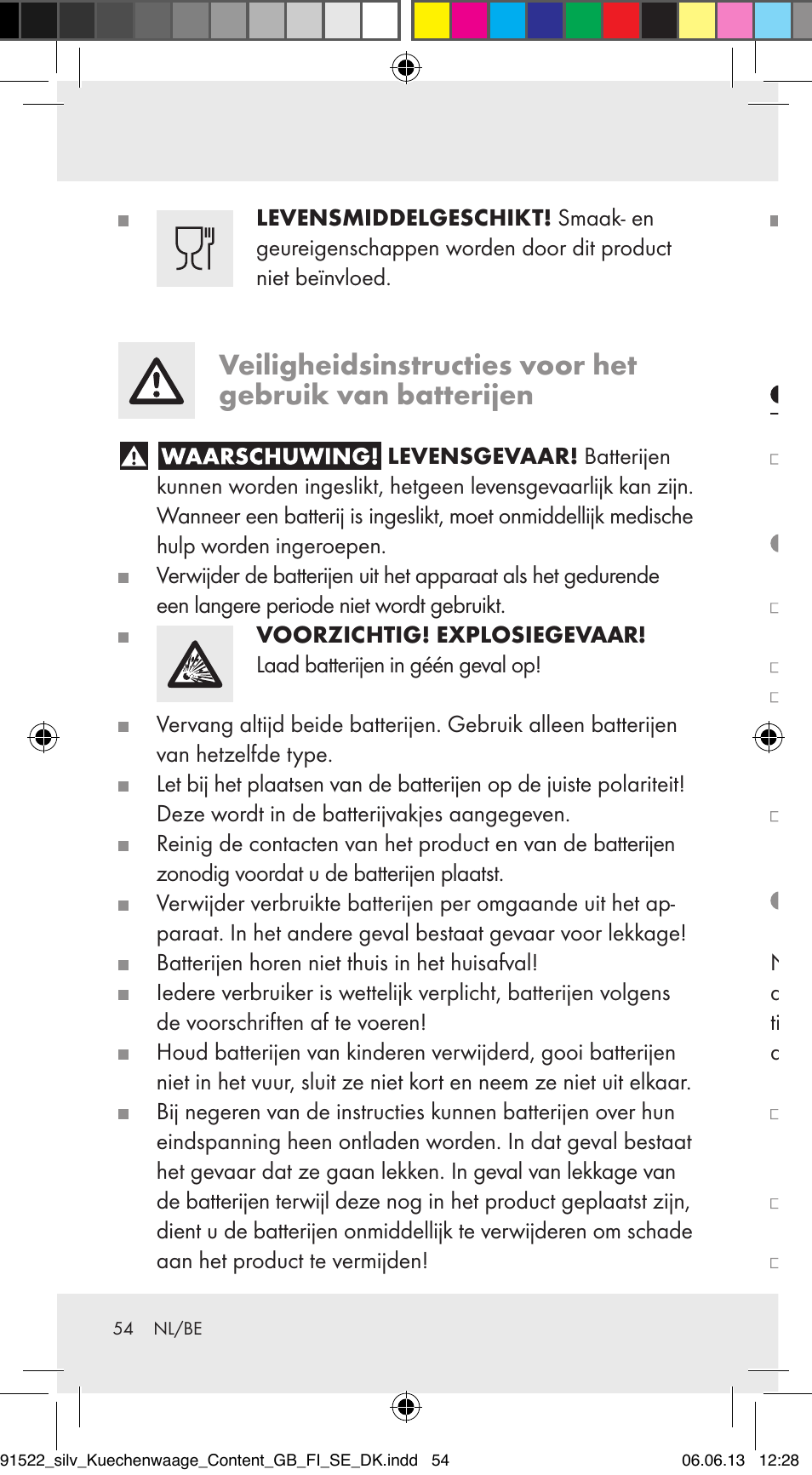 Ingebruikname, Batterijen vervangen (afb. b), Tijd instellen (afb. a) | Silvercrest Z31622A/ Z31622B/ Z31622C User Manual | Page 54 / 70