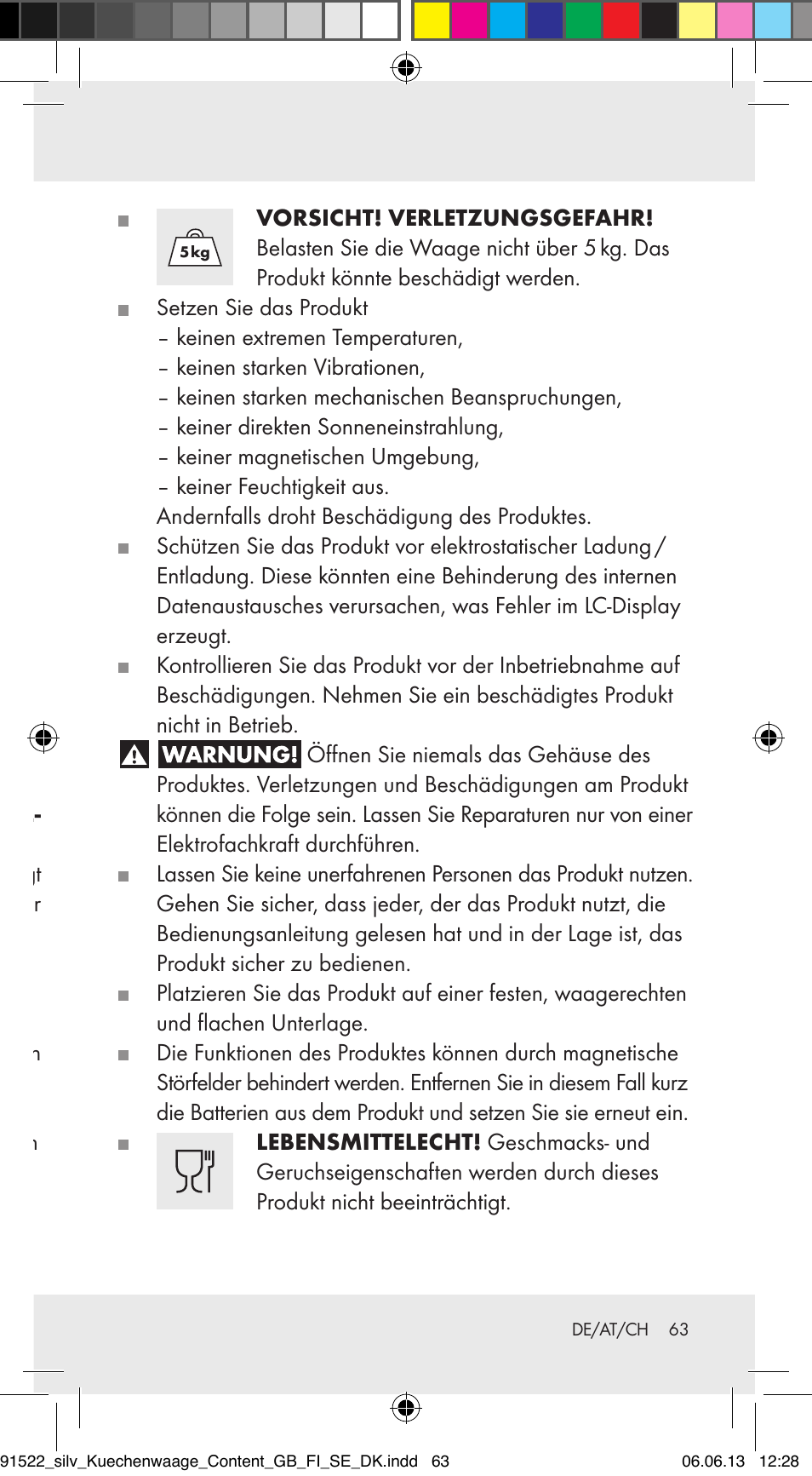 Lieferumfang, Sicherheitshinweise, Allgemeine sicherheitshinweise | Silvercrest Z31622A/ Z31622B/ Z31622C User Manual | Page 63 / 70