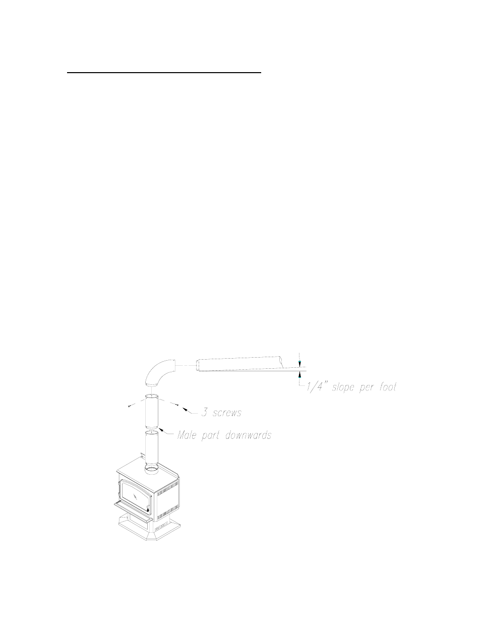 Chimney connector (stove pipe) | Drolet Jurassien User Manual | Page 14 / 26