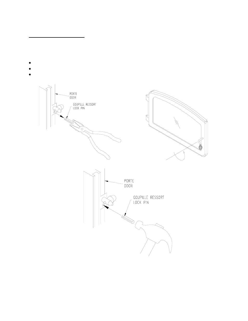 Door adjustment | Drolet Jurassien User Manual | Page 7 / 26