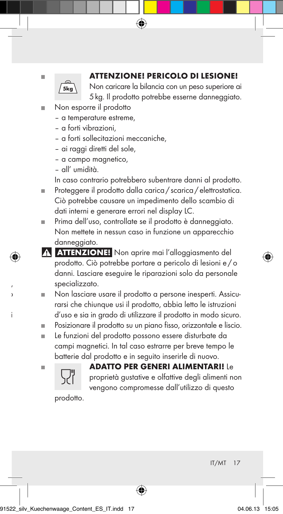 Volume di consegna, Misure di sicurezza, Indicazioni generali di sicurezza | Silvercrest Z31622A/ Z31622B/ Z31622C User Manual | Page 17 / 53