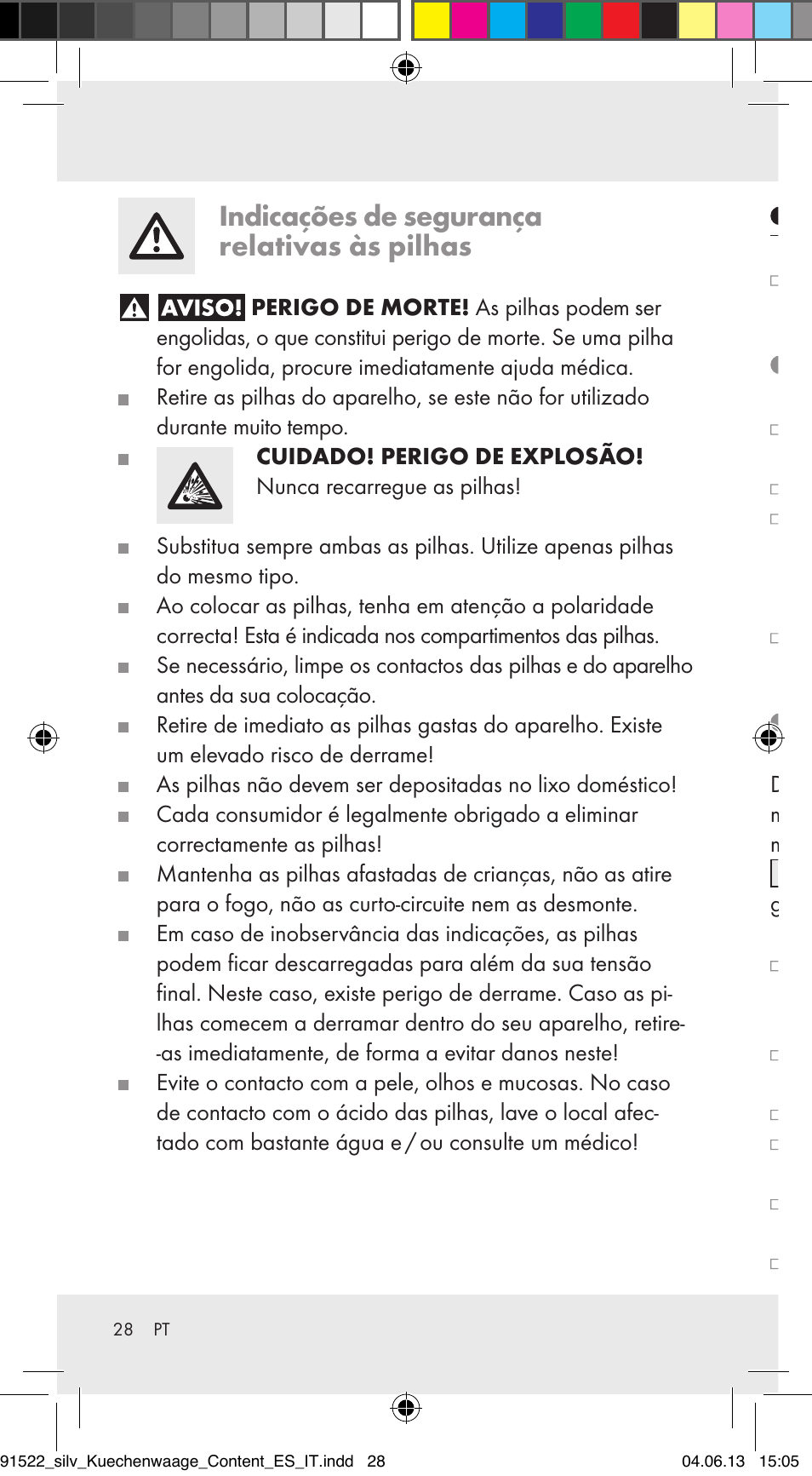 Indicações de segurança relativas às pilhas, Colocação em funcionamento, Substituir as pilhas (figura b) | Configurar a hora (figura a) | Silvercrest Z31622A/ Z31622B/ Z31622C User Manual | Page 28 / 53