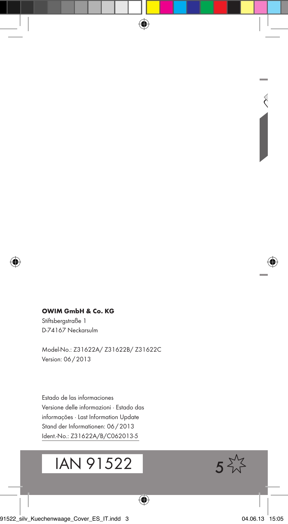 Silvercrest Z31622A/ Z31622B/ Z31622C User Manual | Page 53 / 53