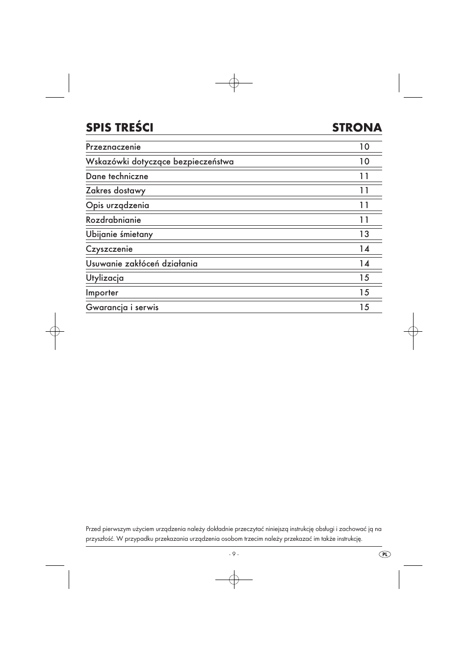 Silvercrest SMZ 260 B1 User Manual | Page 11 / 57