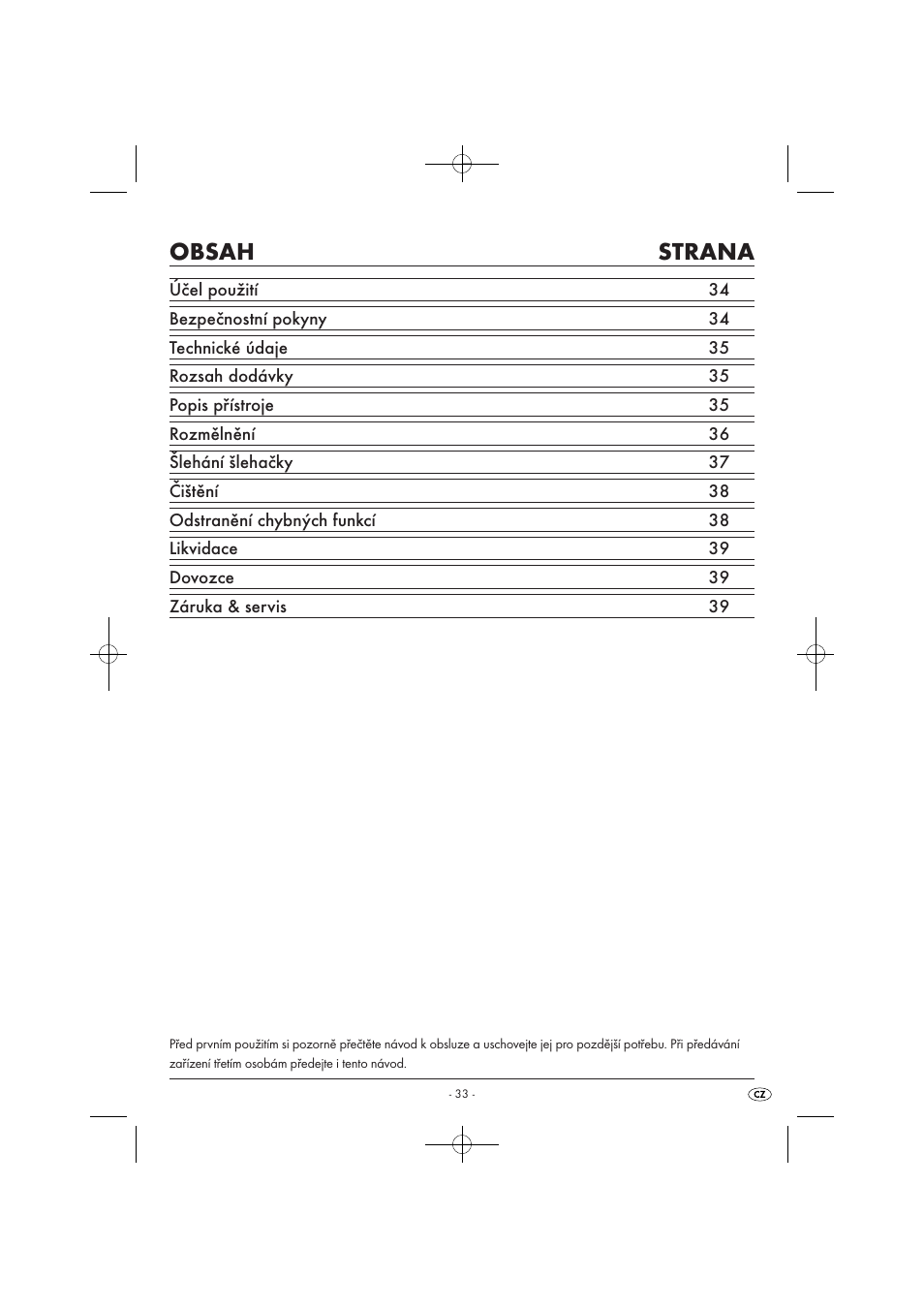 Silvercrest SMZ 260 B1 User Manual | Page 35 / 57