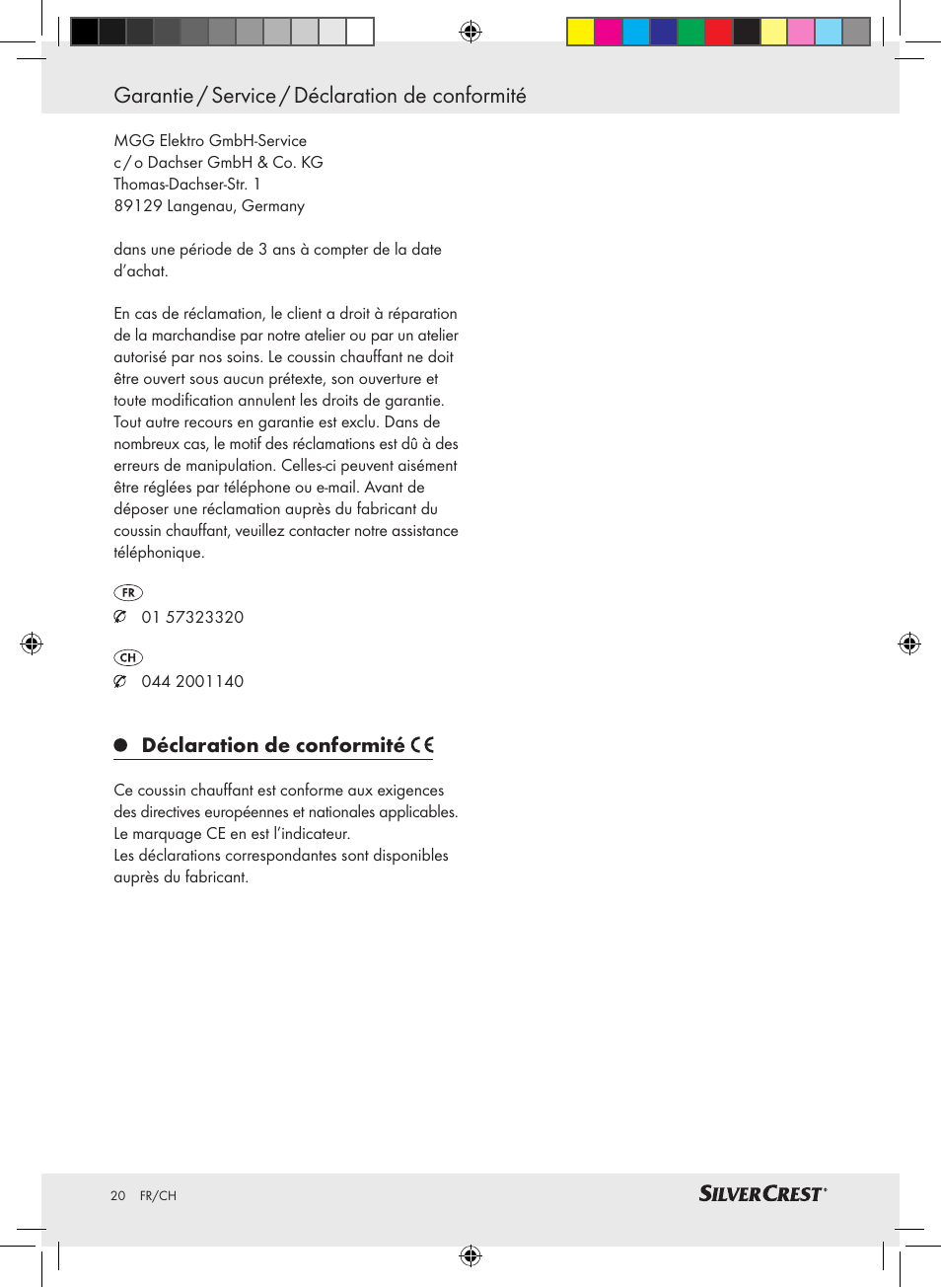 Garantie / service / déclaration de conformité | Silvercrest SSHK 100 A2 User Manual | Page 16 / 40