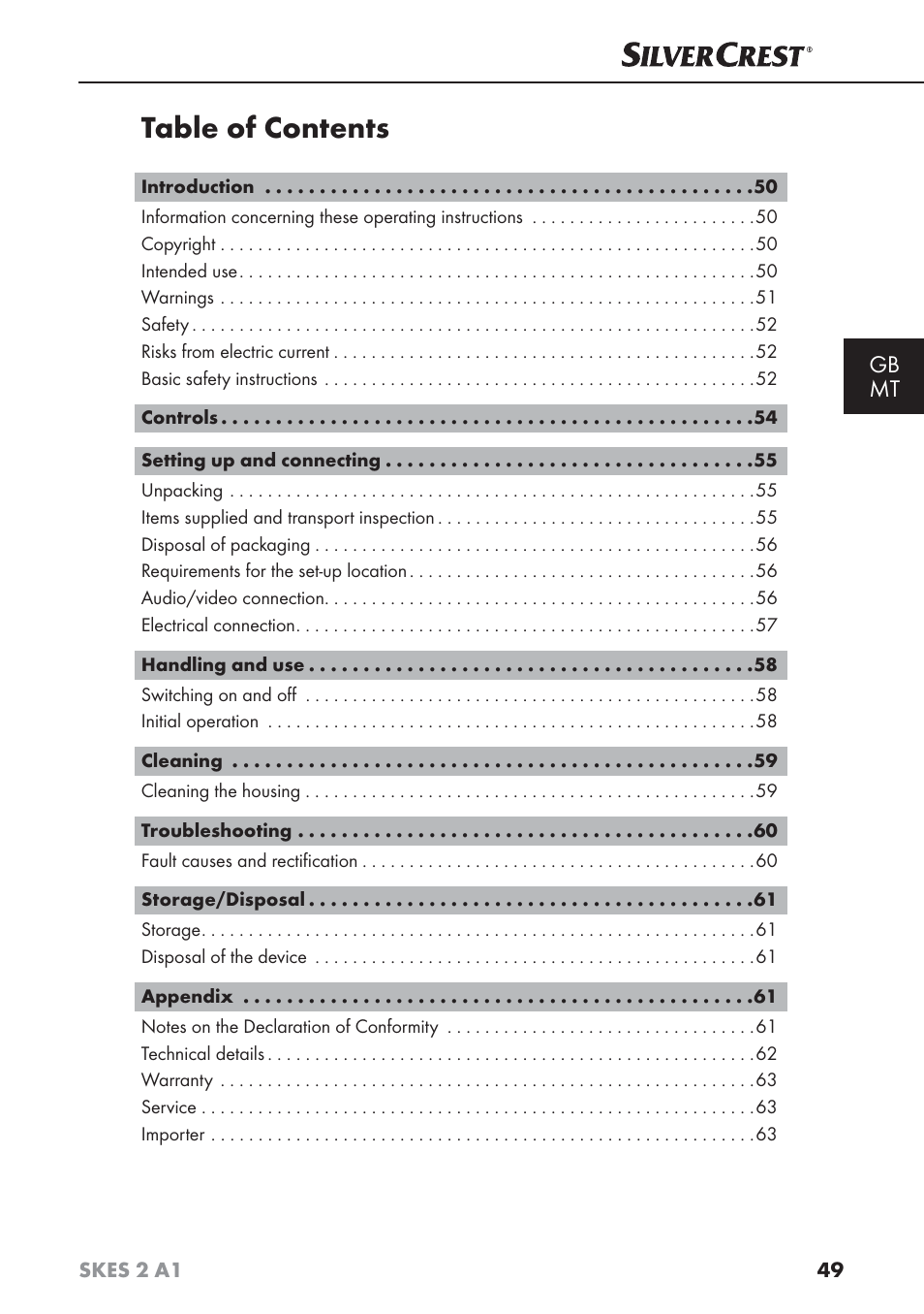 Silvercrest SKES 2 A1 User Manual | Page 52 / 83