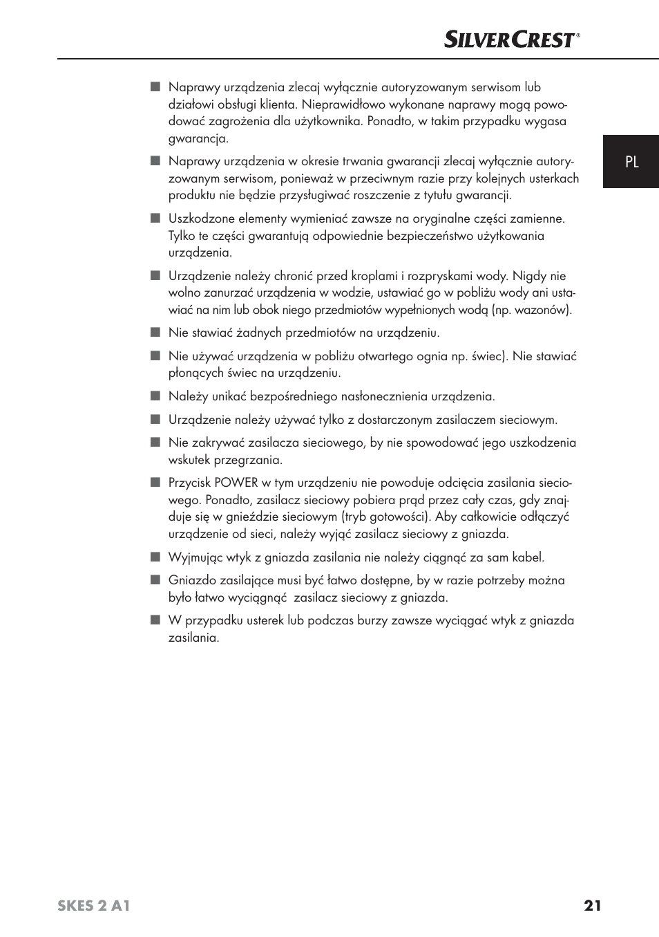 Silvercrest SKES 2 A1 User Manual | Page 24 / 115