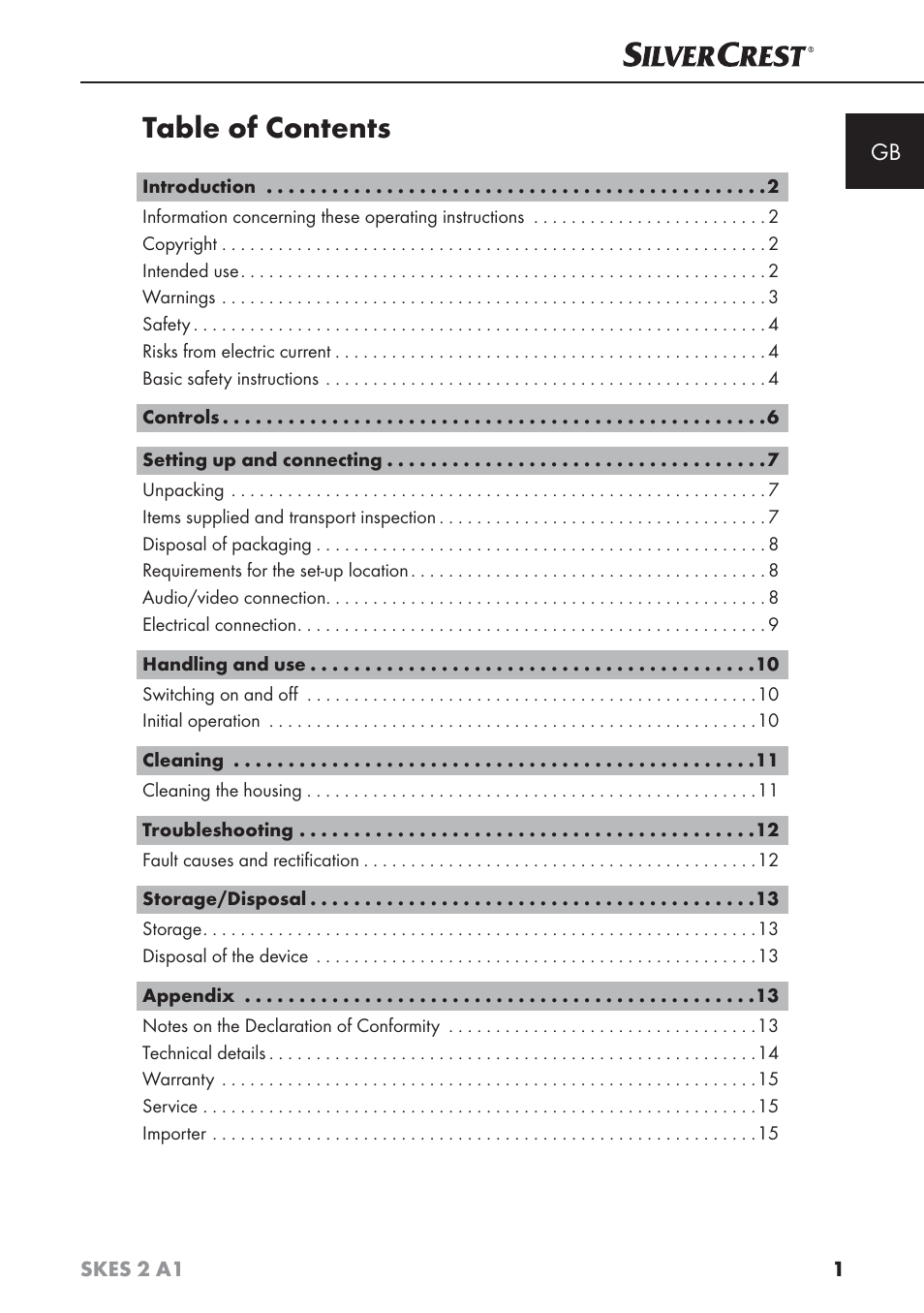 Silvercrest SKES 2 A1 User Manual | Page 4 / 115
