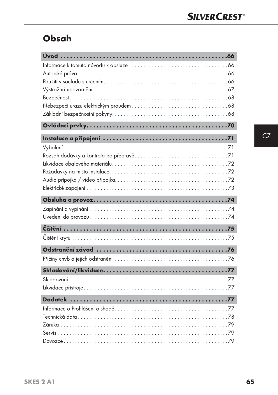 Silvercrest SKES 2 A1 User Manual | Page 68 / 115