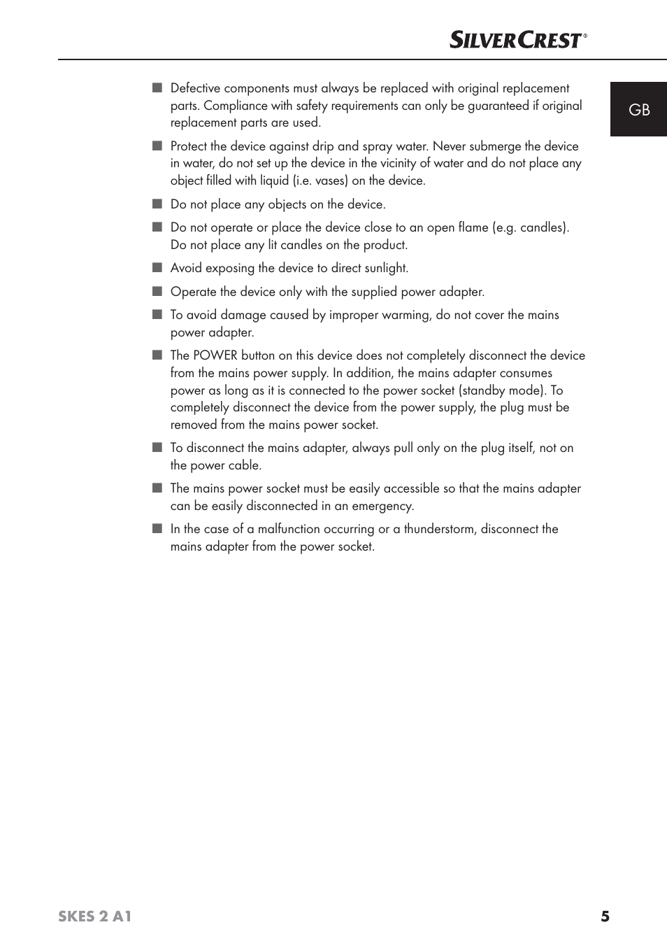 Silvercrest SKES 2 A1 User Manual | Page 8 / 115