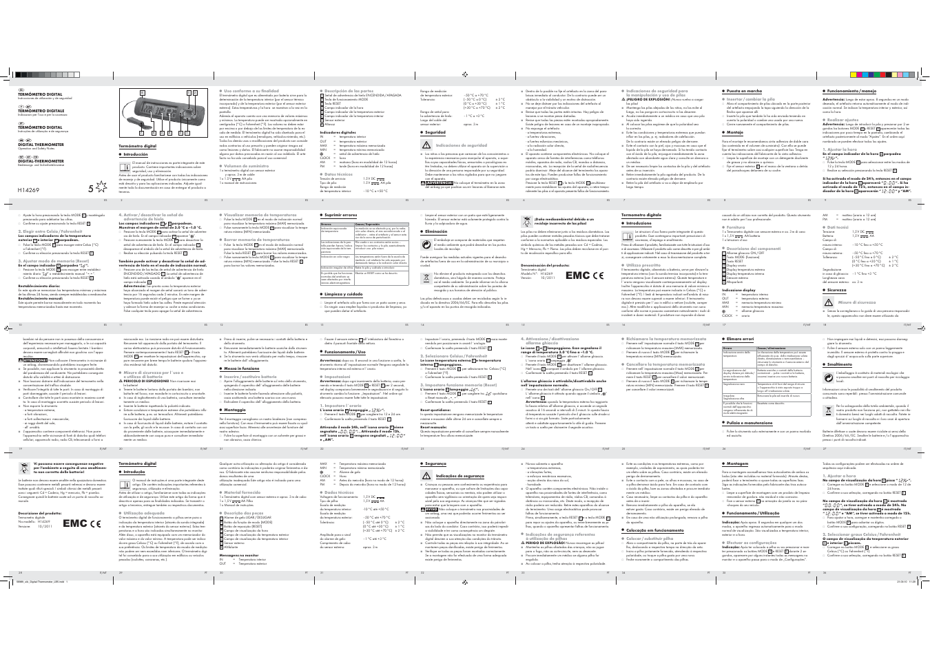 Silvercrest H14269 User Manual | 2 pages