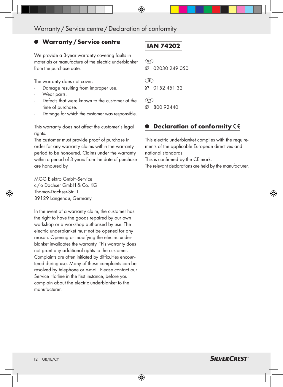 Silvercrest SLUB 85 A1 User Manual | Page 12 / 25