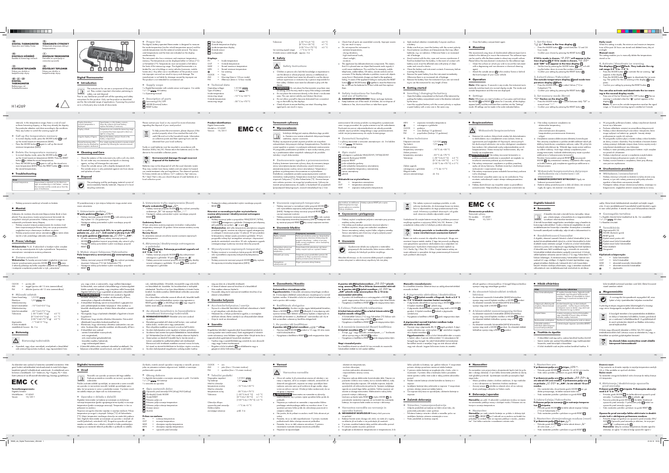 Silvercrest H14269 User Manual | 2 pages