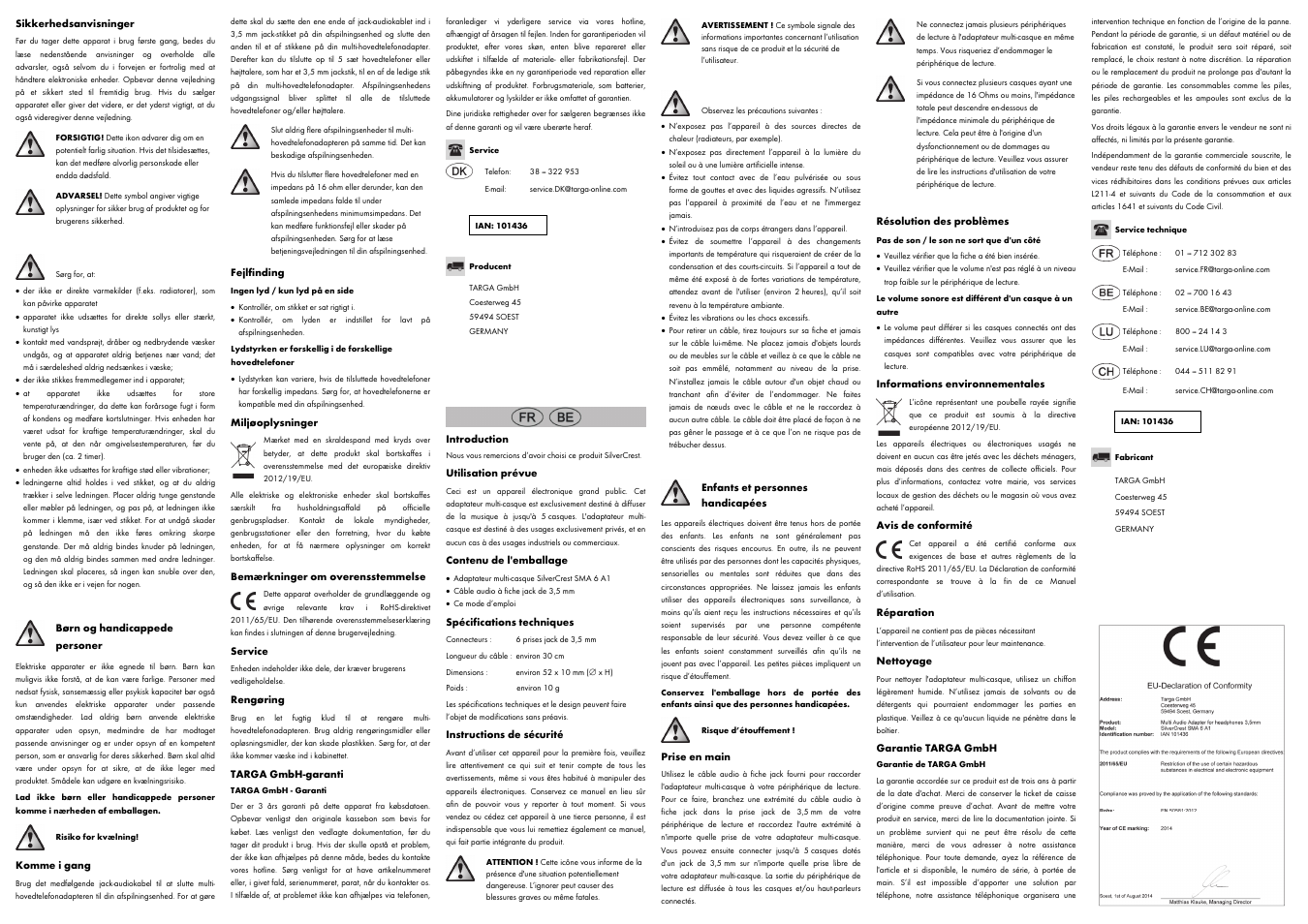 Silvercrest SMA 6 A1 User Manual | Page 2 / 4