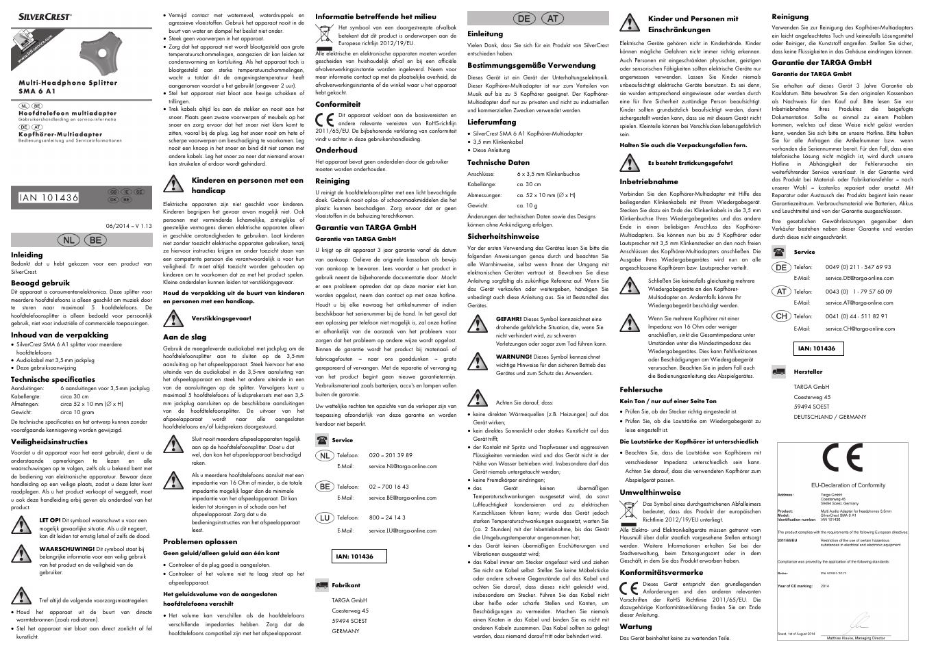 Silvercrest SMA 6 A1 User Manual | Page 3 / 4