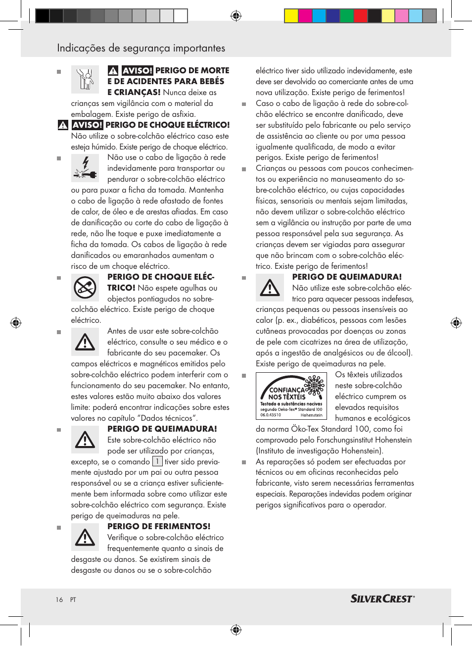 Indicações de segurança importantes | Silvercrest SLUB 85 A1 User Manual | Page 16 / 37