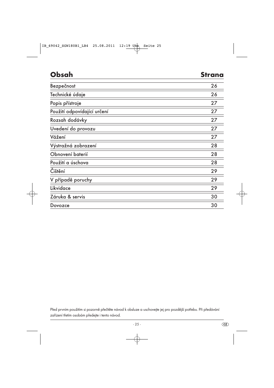 Silvercrest SGW 180 B1 User Manual | Page 27 / 44