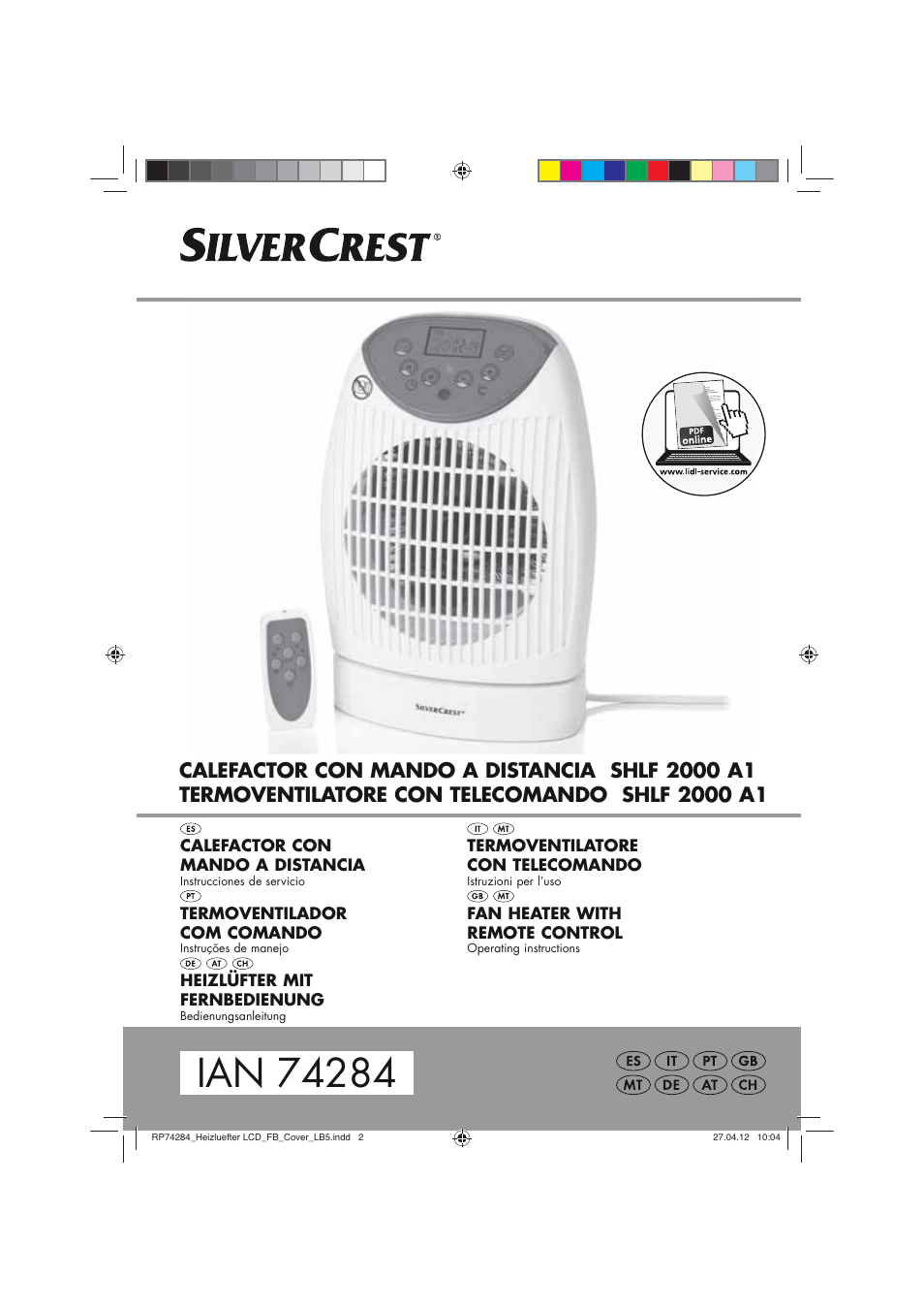 Silvercrest SHLF 2000 A1 User Manual | 66 pages