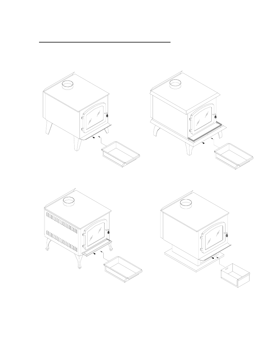 Austral, azimuth, legend and myriad, Ash pan installation | Drolet NG1800 User Manual | Page 6 / 25