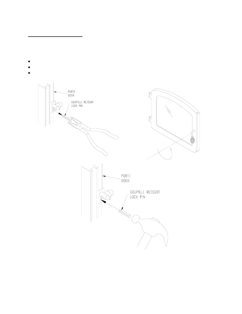 Door adjustment | Drolet NG1800 User Manual | Page 7 / 25