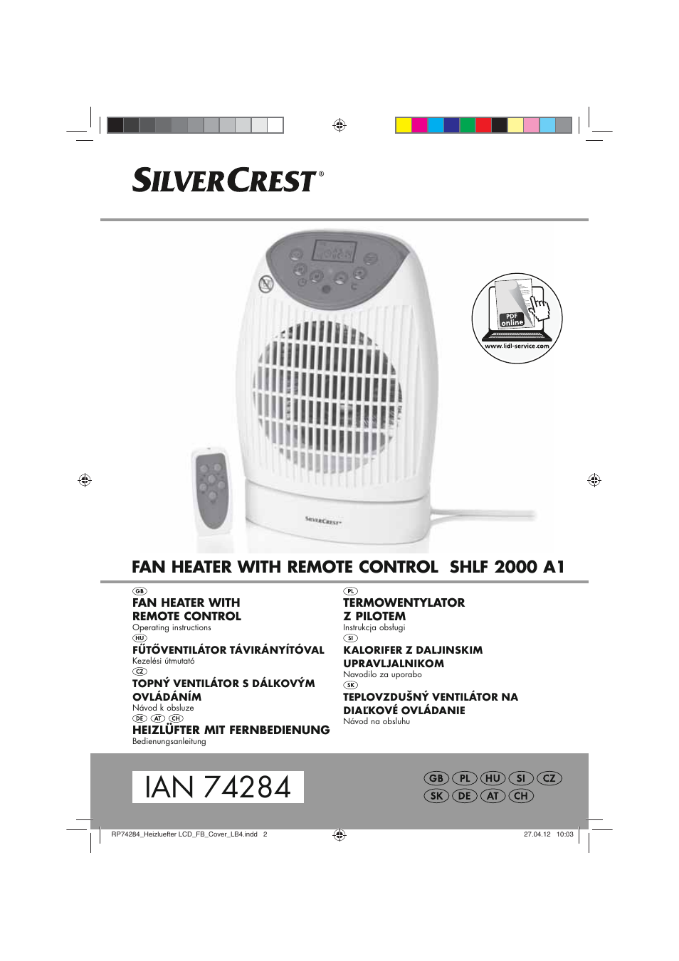 Silvercrest SHLF 2000 A1 User Manual | 90 pages