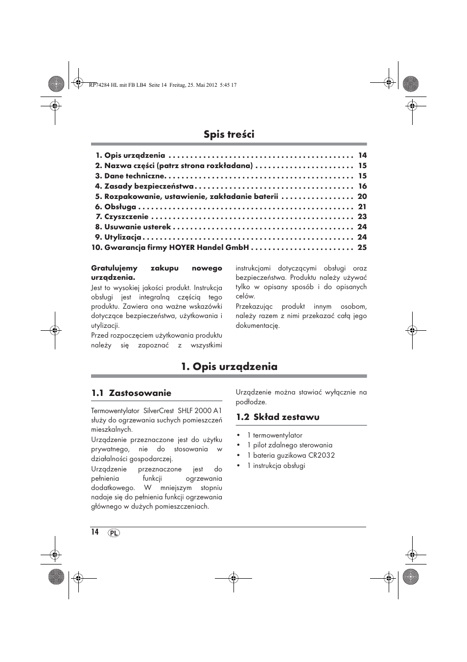 Silvercrest SHLF 2000 A1 User Manual | Page 16 / 90