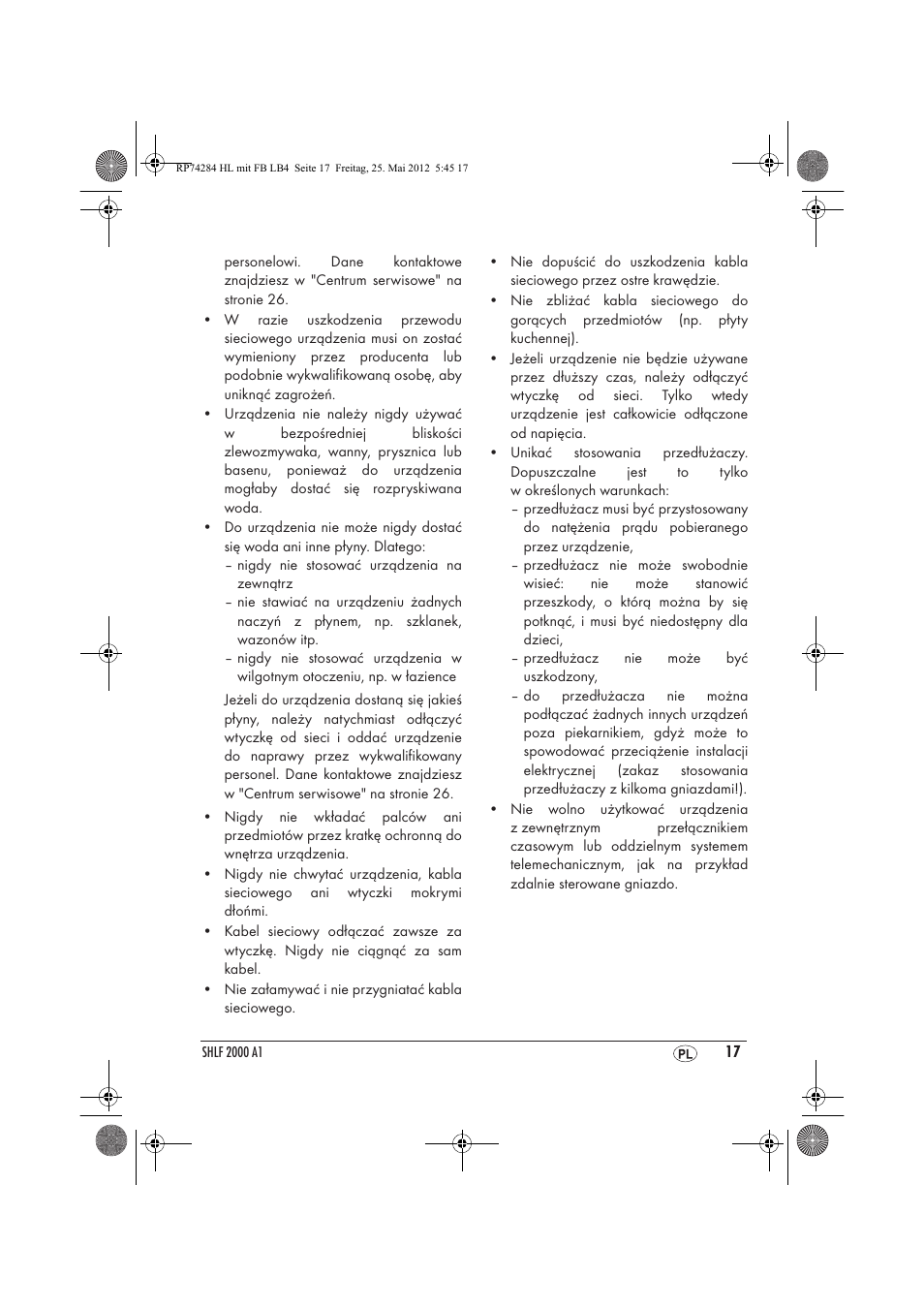 Silvercrest SHLF 2000 A1 User Manual | Page 19 / 90