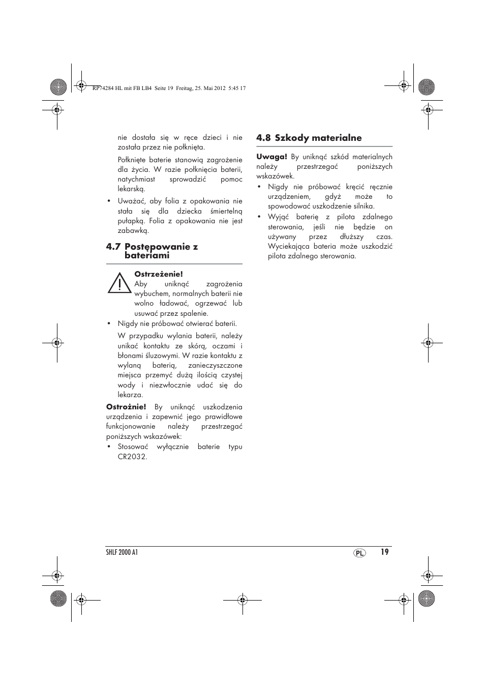 Silvercrest SHLF 2000 A1 User Manual | Page 21 / 90