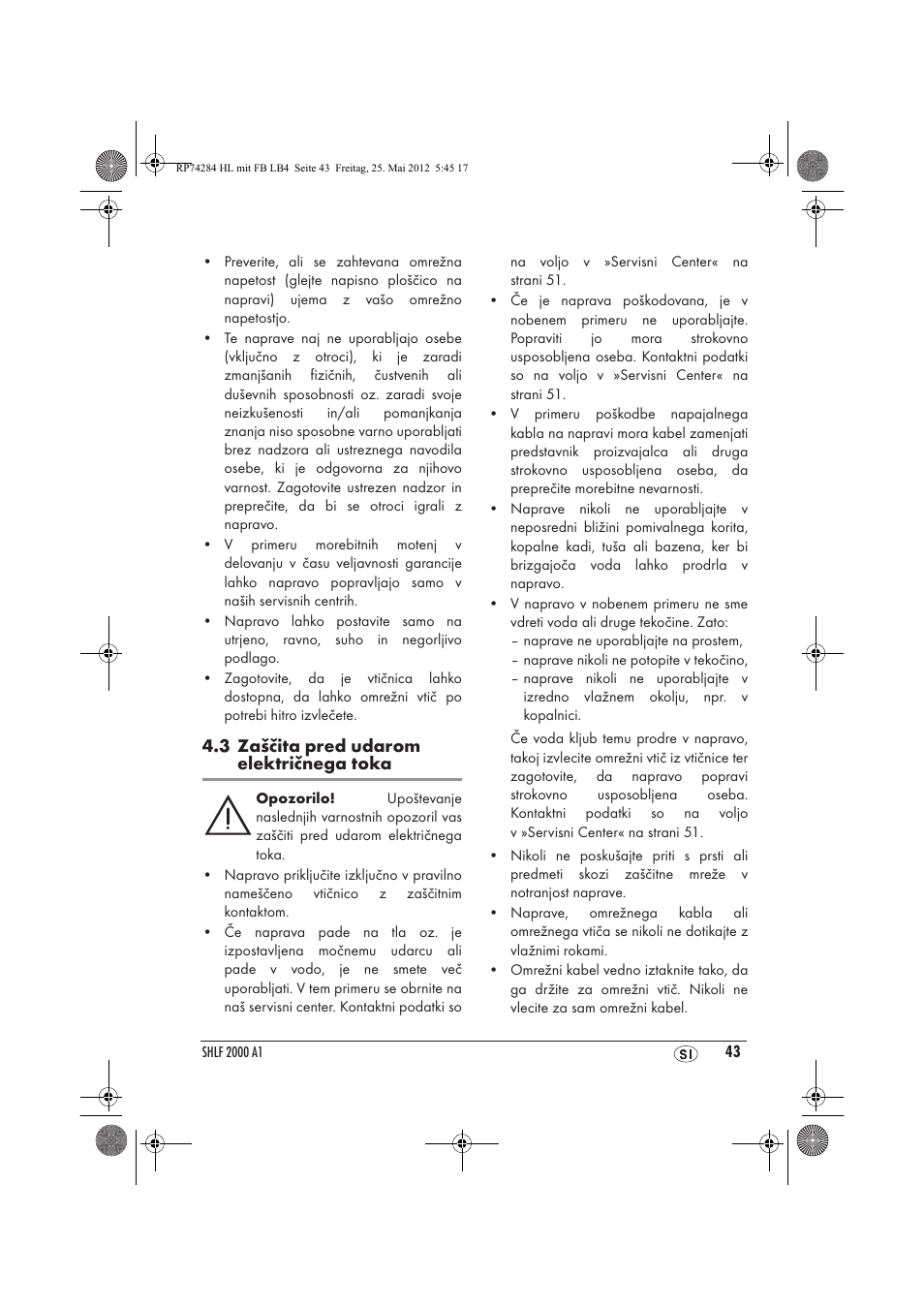 Silvercrest SHLF 2000 A1 User Manual | Page 45 / 90