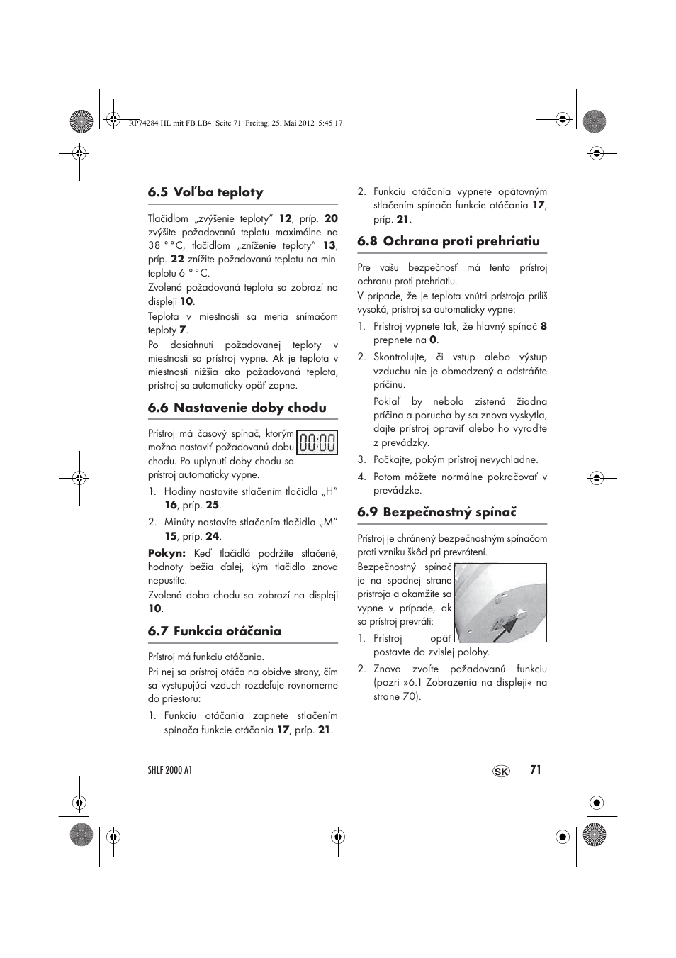 Silvercrest SHLF 2000 A1 User Manual | Page 73 / 90