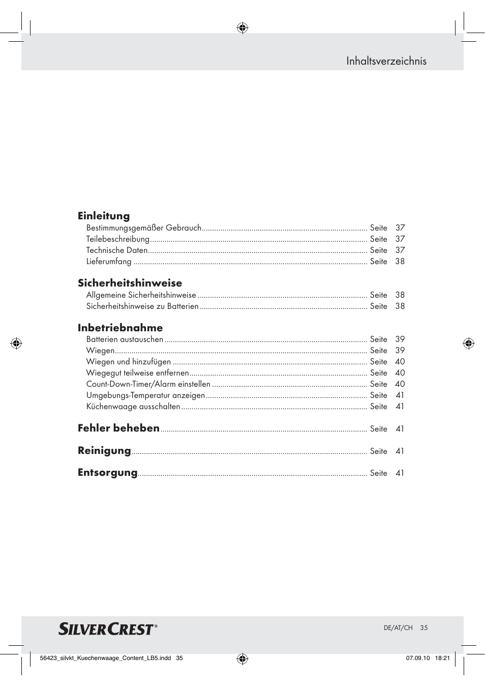 Silvercrest H14271 H14271 User Manual | Page 35 / 43