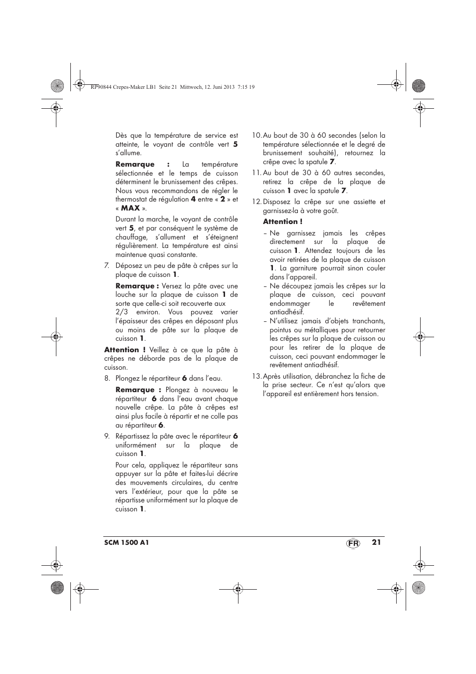 Silvercrest SCM 1500 A1 User Manual | Page 23 / 66