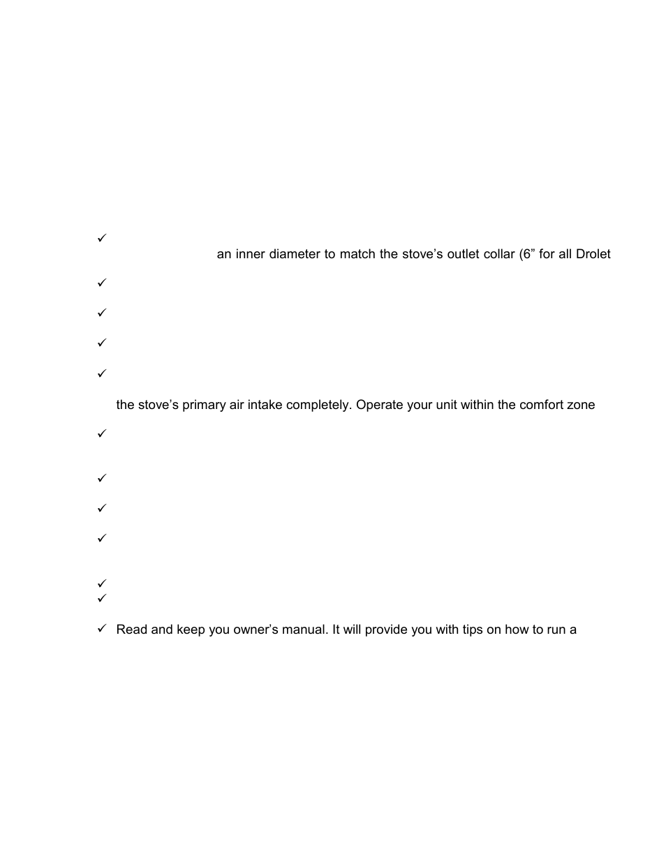 Tips on wood heating | Drolet HT1600 User Manual | Page 5 / 32