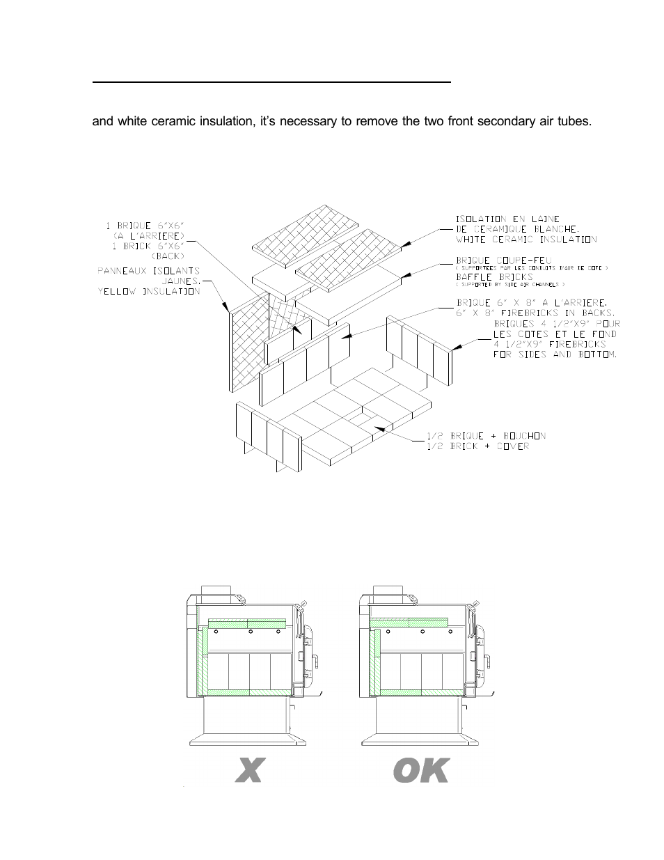 Brick and insulation installation (ht-2000) | Drolet HT1600 User Manual | Page 8 / 32