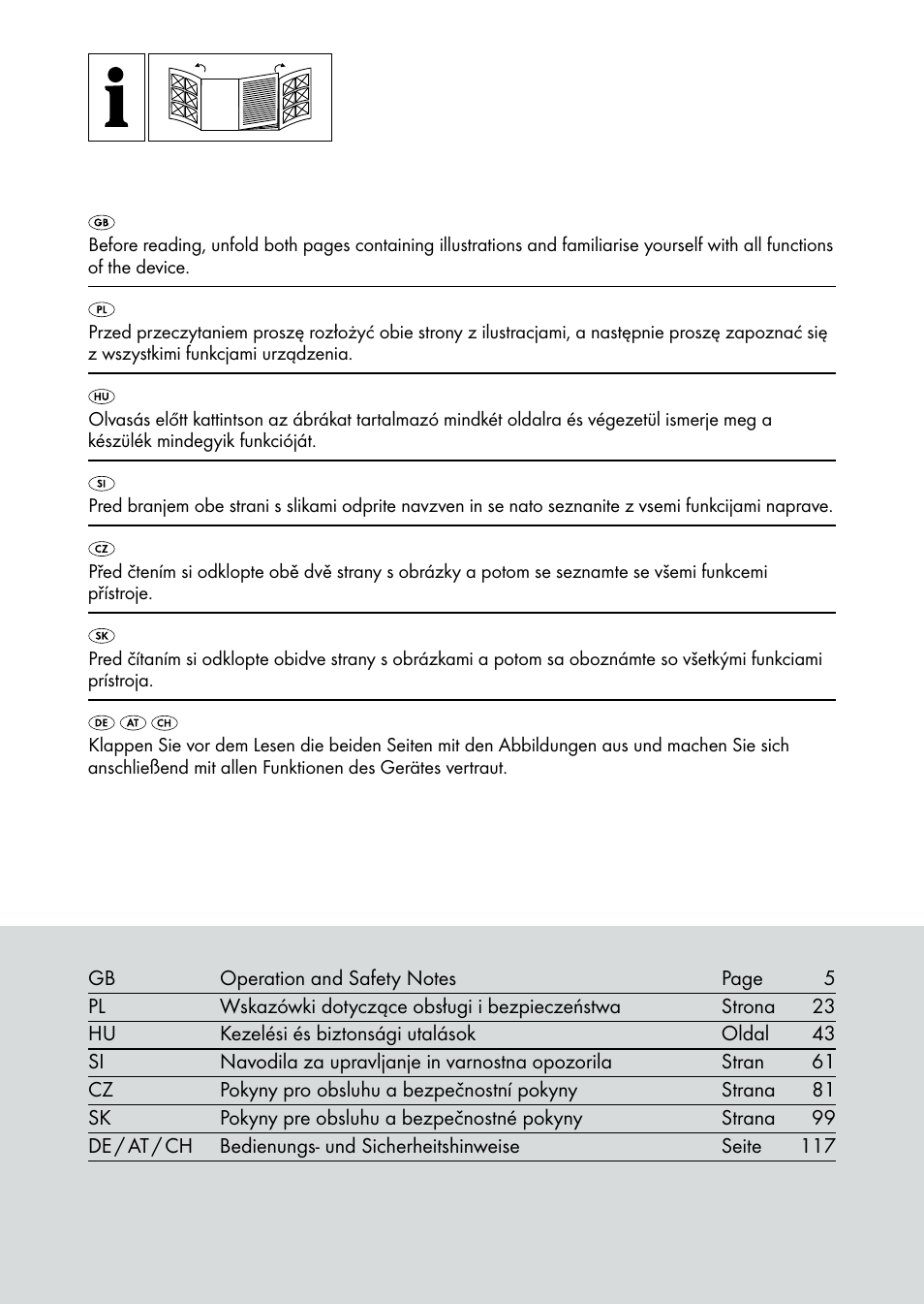 Silvercrest SHBS 1000 A1 User Manual | Page 2 / 137