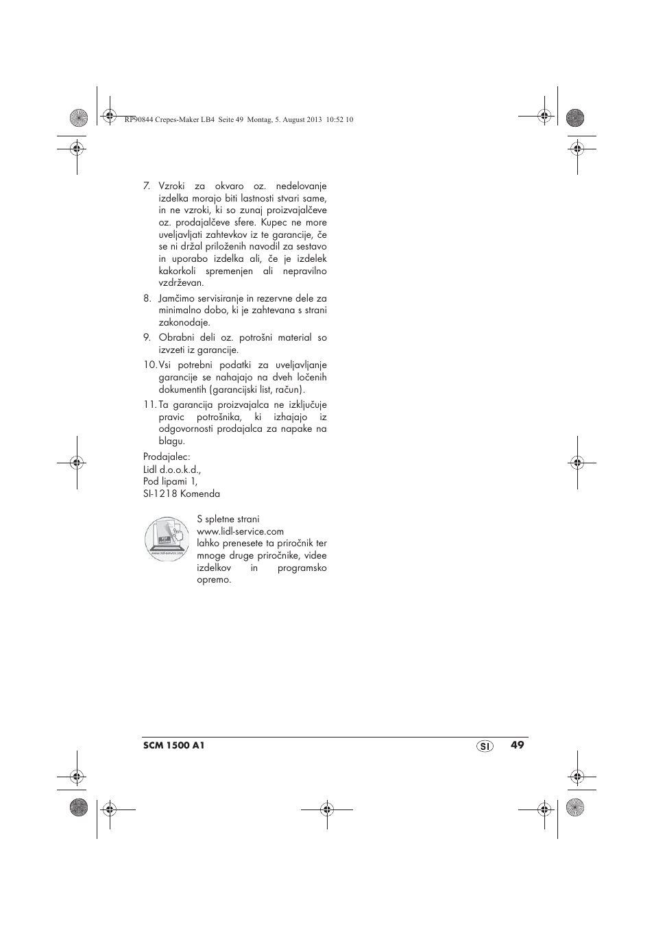 Silvercrest SCM 1500 A1 User Manual | Page 51 / 86