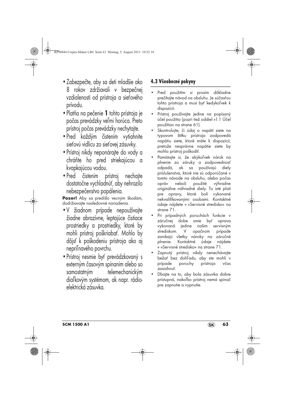 Silvercrest SCM 1500 A1 User Manual | Page 65 / 86