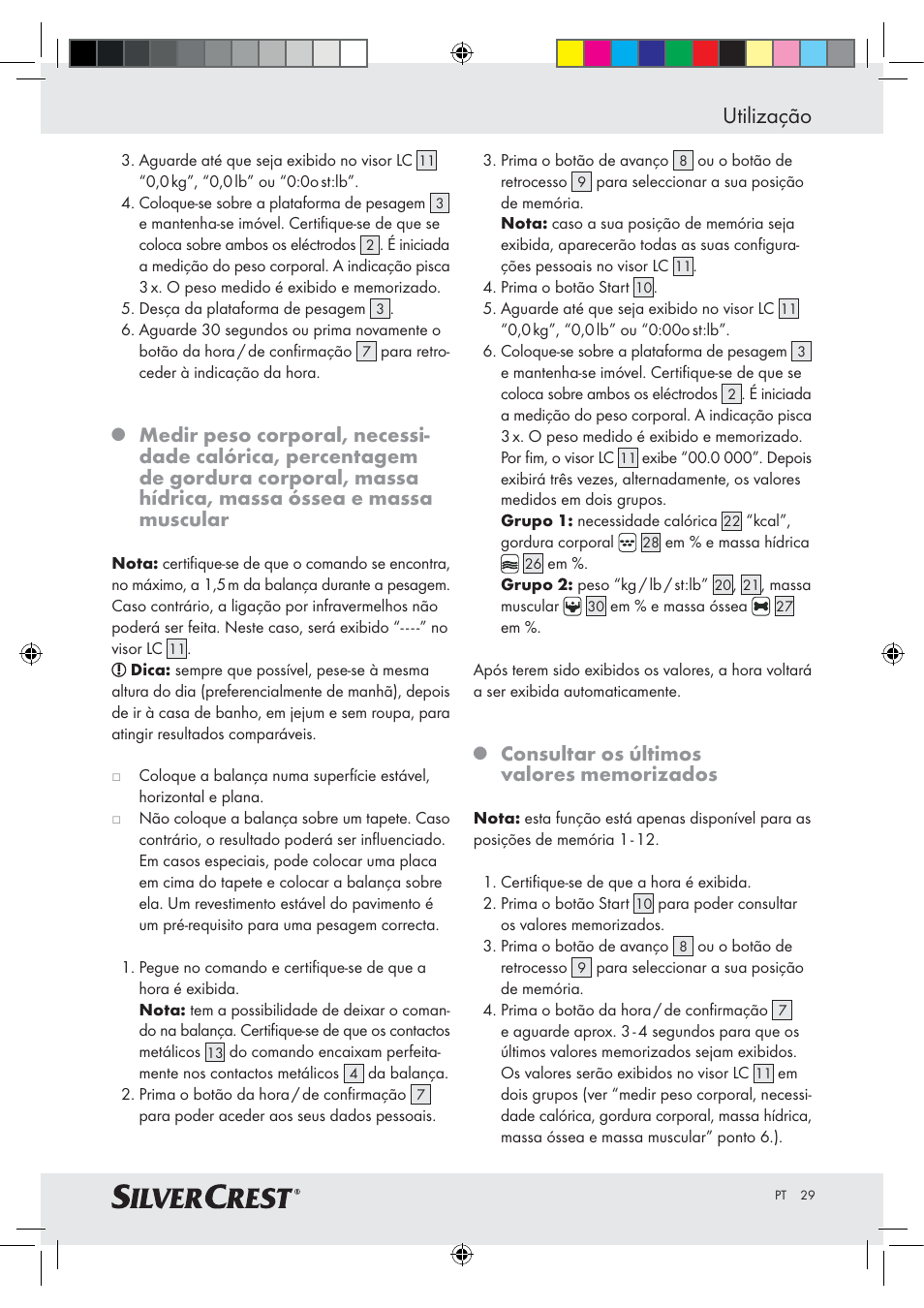 Utilização | Silvercrest Z28414-TX User Manual | Page 27 / 46